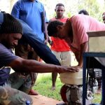 Bantuan 1 unit mesin sagu untuk kelompok tani di Kampung Subur- Surya Papua/IST
