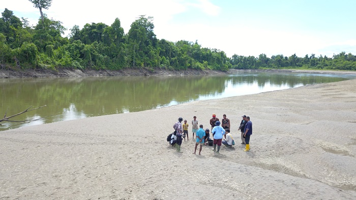 Penelitian kura – kura mocing babi yang dilakukan di Sungai Kao, Distrik Jair, Kabupaten Boven Digoel, Papua Selatan – Surya Papua/IST