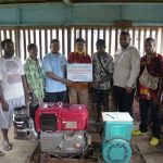 Penyerahan 1 unit mesin diesel bagi masyarakat di Kmapung Butiptiri, Kabupaten Boven Digoel, Provinsi Papua Selatan- Surya Papua/IST