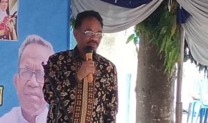 Ketua DPD Golkar Kabupaten Merauke, Dominikus Ulukyanan – Surya Papua/Frans Kobun