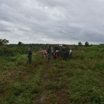 Danrem 174/ATW, Brigjen TNI Agus Widodo sedang melakukan peninjauan lahan di Kampung Yaba Maru, Distrik Tanah Miring – Surya Papua/IST