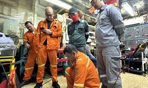 Perbaikan dan atau penyambungan kabel optic yang putus – Surya Papua/IST
