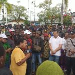 Aksi demonstrasi yang dilakukan ratusan OAP di Libra beberapa hari lalu – Surya Papua/Frans Kobun