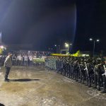 Aparat gabungan TNI/Polri di Kabupaten Mappi yang masih melakukan pengamanan pasca kericuhan – Surya Papua/IST