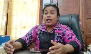 Ketua KPU Kabupaten Merauke, Rosina Kebubun – Surya Papua/Frans Kobun