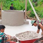 Pengerjaan empat unit sumur di Kampung Poepe, Distrik Ngguti, Kabupaten Merauke oleh Satgas TMMD ke-119 – Surya Papua/IST