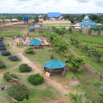 Sejumlah fasilitas umum yang berada di Asiki, mulai dari Taman bermain, Rumah Ibadah dan Sekolah yang dibangun TSE Group – Surya Papua/IST