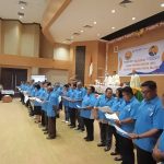 Pelantikan pengurus DPD Vox Point Papua Selatan oleh Ketua Dewan Pimpinan Nasional (DPN) Vox Point Indonesia, Yohanes Handoyo Budhisedjati – Surya Papua/Frans Kobun