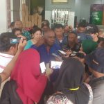 Romanus Mbaraka yang juga Ketua DPW Partai NasDem Provinsi Papua Selatan sedang bicara – Surya Papua/Frans Kobun