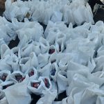 Bantuan yang sedang dikemas dan siap didistribusikan untuk masyarakat di Distrik Kurik – Surya Papua/Frans Kobun