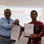 Penandatanganan MoU sebagai tanda dibukanya pelatihan, kerjasama dengan TSE Group – Surya Papua/IST