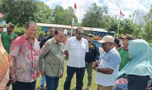 Diksusi bersama petinggi Partai NasDem di Kampung Suka Maju, Distrik Animha beberapa hari lalu