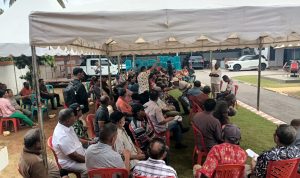 Pertemuan pensiunan ASN Kabupaten Merauke yang berlangsung tadi pagi – Surya Papua/Frans Kobun
