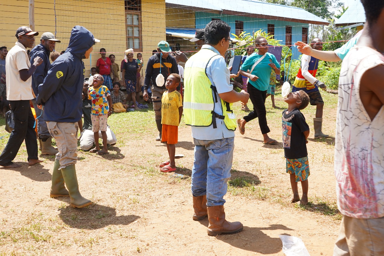 Sejumlah kegiatan dilaksanakan di Kampung Tagaepe memperingati HUT Kemerdekaan RI – Surya Papua/IST