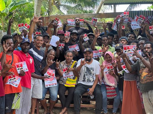 Masyarakat auyu tiga kali besar di Kabupaten Mappi nyatakan sikap tegas untuk bungkur Romanus-Muyak – Surya Papua/IST