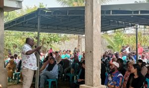 Suasana kampanye bersama Cagub Papua Selatan, Romanus Mbaraka- Surya Papua/Frans Kobun