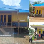 ril 1 Beberapa dari puluhan rumah yang dibangun di 11 kelurahan, Distrik Merauke- Surya Papua/Frans Kobun