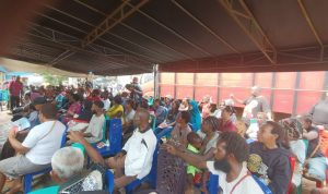 Pertemuan terbatas bersama ratusan masyarakat di Asiki, Distrik Jair, Kabupaten Boven Digoel- Surya Papua/Frans Kobun