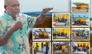 Puluhan rumah dibangun di kampung lokal dibawah kepemimpinan Bupati Merauke, Romanus Mbaraka – Surya Papua/IST