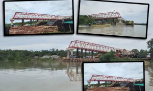 Inilah progress pembangunan Jembatan Tamulik di Distrik Kaptel, Kabupaten Merauke – Surya Papua/IST