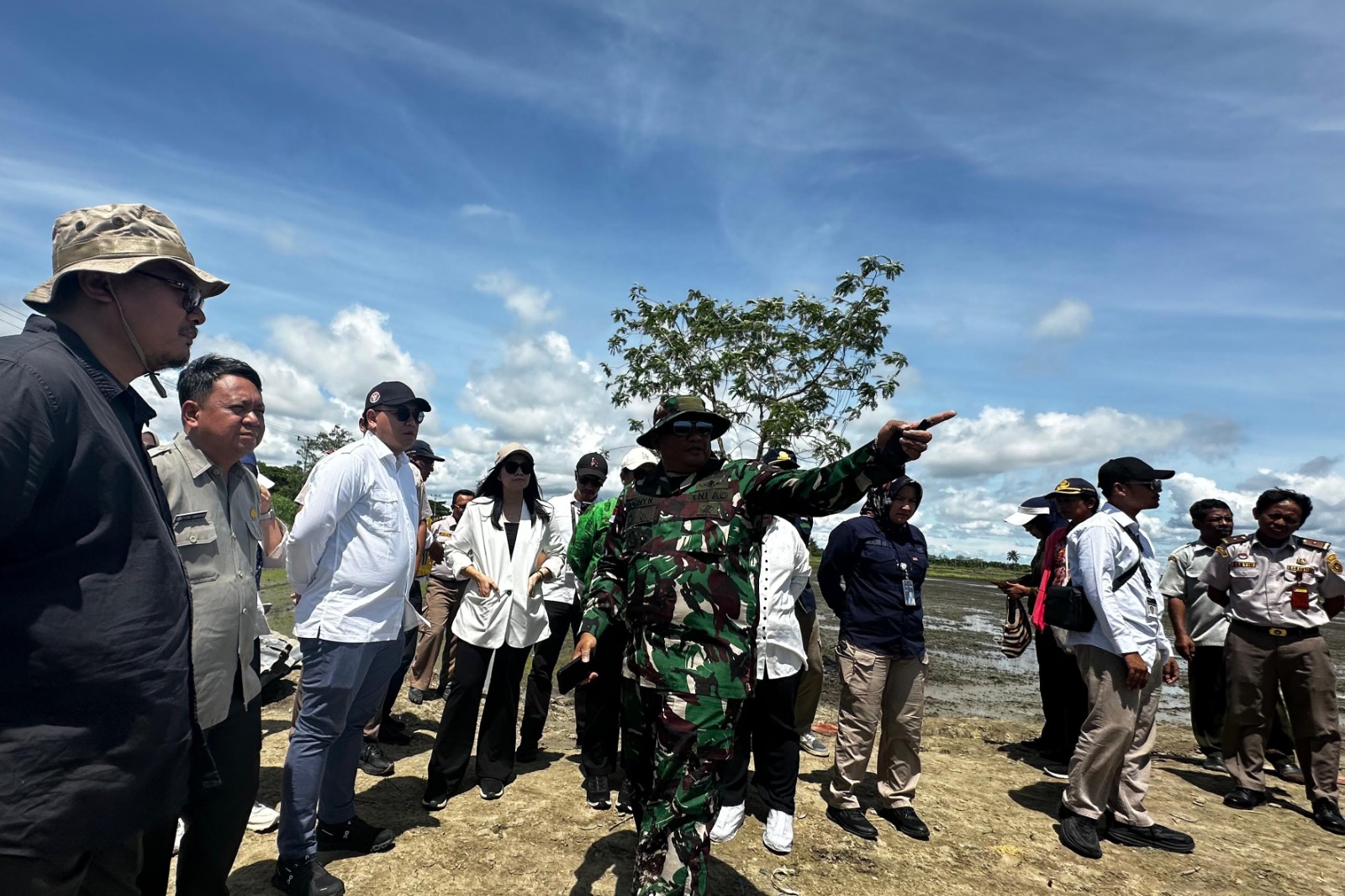 Peninjauan lahan pertanian di Kampung Urumb, Distrik Semangga, Kabupaten Merauke – Surya Papua/IST