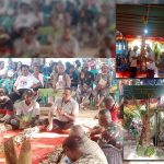 Kegiatan ritual adat oleh masyarakat Marind yang berlangsung di Kampung Yanggandur, Distrik Sota, Kabupaten Merauke – Surya Papua/IST