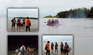 Pengarahan sebelum tim SAR bergerak melakukan pencarian speedboat yang hilang kontak – Surya Papua/IST