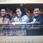 Ketua KPU Kabupaten Merauke bersama kuasa hukum saat sidang gugatan di Mahkamah Konstitusi – Surya Papua/IST