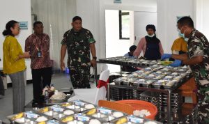 Menu makanan yang telah disiapkan untuk didistribusikan kepada siswa-siswi dalam wilayah kota- Surya Papua/IST