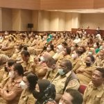 Pejabat di lingkungan Pemkab Merauke dalam suatu pertemuan beberapa waktu lalu – Surya Papua/Frans Kobun