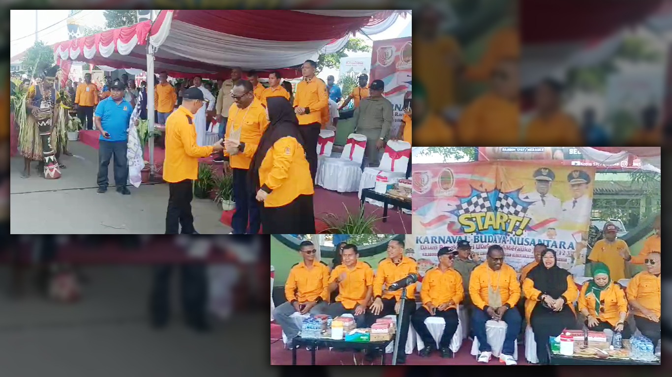 Suasana keakraban antara Wabup Merauke, H. Riduwan bersama Yoseph Bladib Gebze-Fauzun Nihayah (Bupati-Wabup Merauke terpilih) – Surya Papua/Frans Kobun