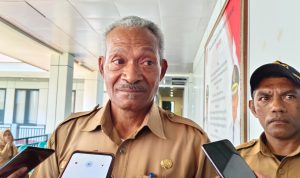 Sekretaris Daerah Merauke, Yeremias Paulus Ndiken – Surya Papua/Frans Kobun