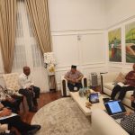 Bupati Merauke, Yoseph Bladib Gebze sedang melakukan pertemuan bersama sejumlah kementerian di Jakarta – Surya Papua/IST