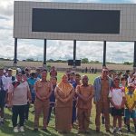 Wabup Merauke, Fauzun NOhayah didampingi sejumlah pejabat sedang foto bersama peserta – Surya Papua/IST