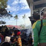 Kebakaran rumah warga di Lampu Satu, Kelurahan Samkai, Kabupaten Merauke – Surya Papua/IST