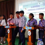 Pelaksanaan cerdas cermat yang diikuti siswa-siswi di Kabupaten Boven Digoel- Surya Papua/IST