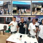 Ganja bersama keempat pelajar yang diringkus Satnarkoba Polres Merauke dua hari lalu – Surya Papua/Frans Kobun