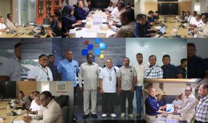 Pertemuan Bupati Merauke, Yoseph Bladib Gebze bersama pejabat Kementerian Perdagangan RI beberapa hari lalu – Surya Papua/IST