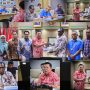 Bupati Merauke, Yoseph Bladib Gebze saat beraudiens dengan pejabat Kementerian Kominfo RI – Surya Papua/IST
