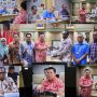 Bupati Merauke, Yoseph Bladib Gebze saat beraudiens dengan pejabat Kementerian Kominfo RI – Surya Papua/IST