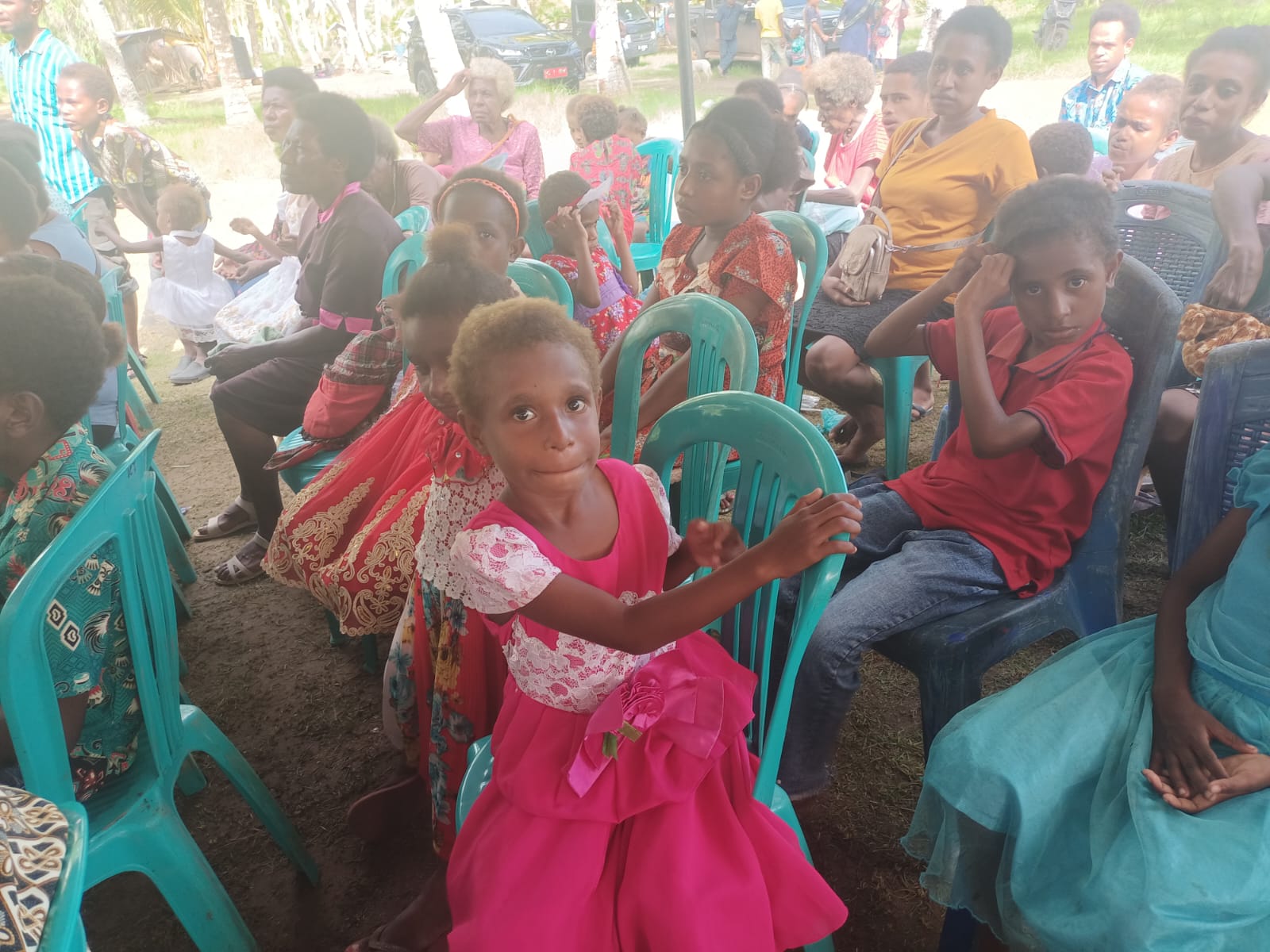 Anak-anak di Payum, Kelurahan Samkai, Kabupaten Merauke – Surya Papua/Frans Kobun