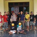 Dua pelaku yang diamankan Tim Buser Polres Merauke di Jalan Radio, Kelurahan Karang Indah- Surya Papua/IST