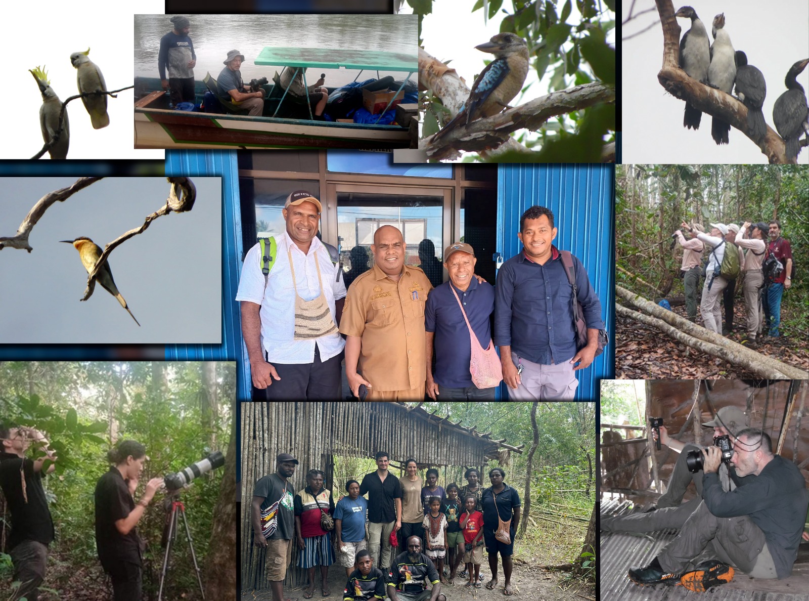 Aktivitas wisatawan asing saat berada di tengah hutan melihat berbagai jenis habitat yang ada – Surya Papua/IST