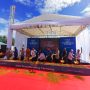 Pasir yang dibuang setelah disekop oleh Gubernur Papua Selatan, Wakil Bupati Merauke, Fauzun Nohayah serta perwakilan lainnya- Surya Papua/Frans Kobun