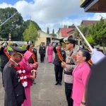 Purna bhakti sejunlah anggota di lingkungan Polres Merauke yang ditandai dengan upacara – Surya Papua/Frans Kobun