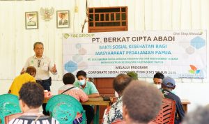 Kegiatan bakti sosial dan komunikasi bulanan PT Berkat Citra Abadi dengan masyarakat di Kampung Aiwat, Distrik Subur, Kabupaten Boven Digoel – Surya Papua/IST
