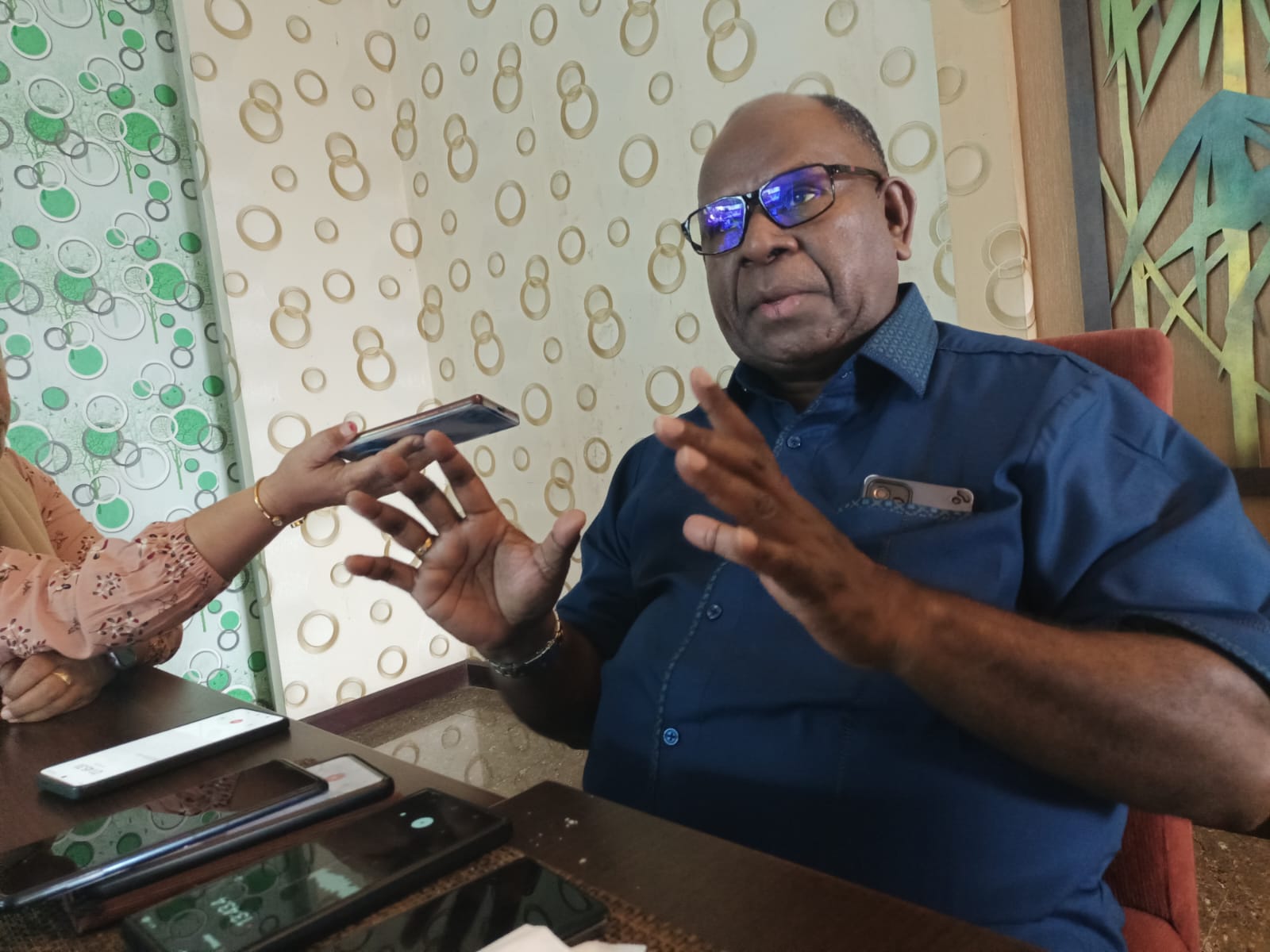 Ketua BP3OKP Provinsi Papua Selatan, Yoseph Yanawo Yolmen- Surya Papua/Frans Kobun