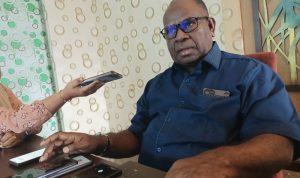 Ketua Badan Pengarah Percepatan Pembangunan Otonomi Khusus Papua (BP3OKP) Papua Selatan, Yoseph Yanawo Yolmen- Surya Papua/Frans Kobun