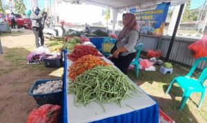 Kegiatan pasar murah yang dilaksanakan panitia HUT ke-80 RI di Rumah Pangan yang beralamat di Jalan Raya Mandala – Surya Papua/IST
