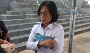 Ketua Panitia HUT ke 80 RI, Marttha Bayu – Surya Papua/Frans Kobun